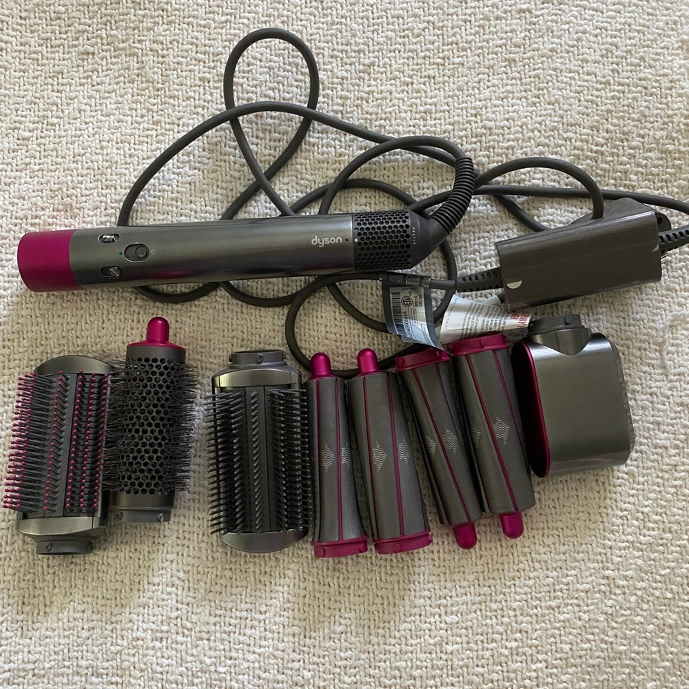Dyson Hair Styling Set in Black and Pink